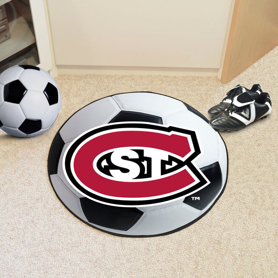 St. Cloud State Huskies Soccer Ball Rug - 27in. Diameter