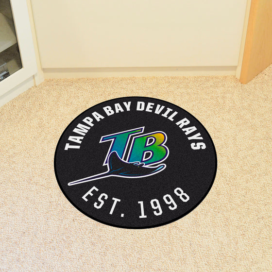 Tampa Bay Devil Rays Roundel Rug - 27in. Diameter