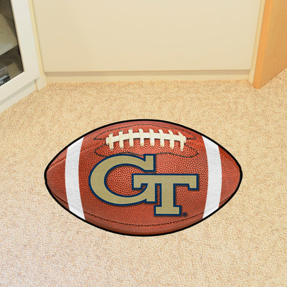 Georgia Tech Yellow Jackets Football Rug - 20.5in. x 32.5in., GT