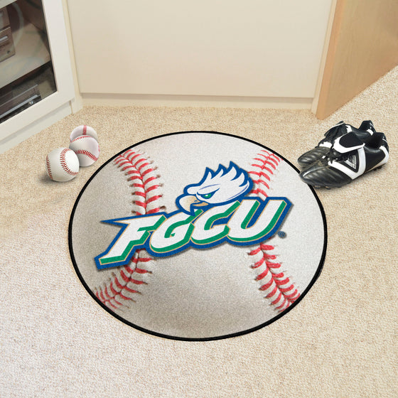 Florida Gulf Coast Eagles Baseball Rug - 27in. Diameter