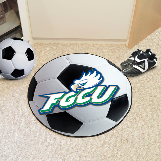 Florida Gulf Coast Eagles Soccer Ball Rug - 27in. Diameter