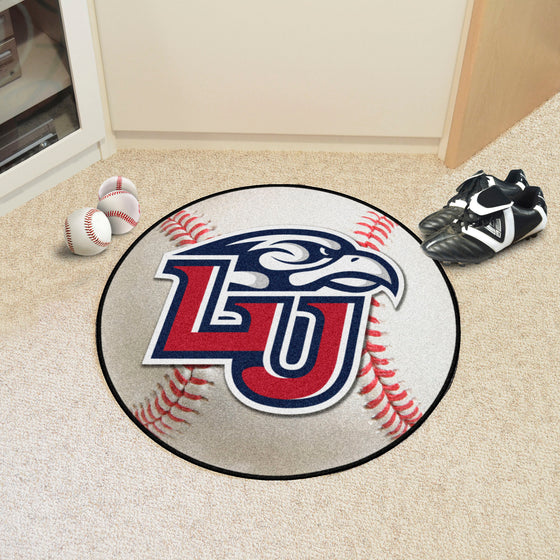 Liberty Flames Baseball Rug - 27in. Diameter