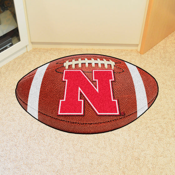 Nebraska Cornhuskers Football Rug - 20.5in. x 32.5in.