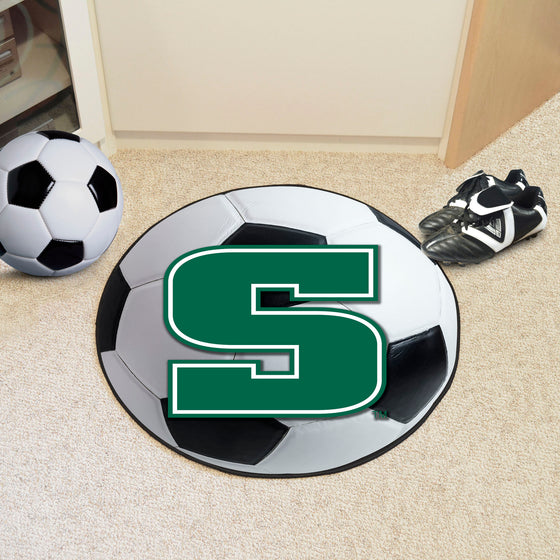 Slippery Rock The Rock Soccer Ball Rug - 27in. Diameter