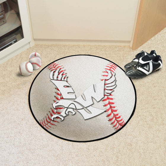 Eastern Washington Eagles Baseball Rug - 27in. Diameter