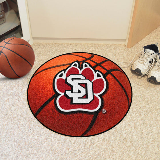 South Dakota Coyotes Basketball Rug - 27in. Diameter