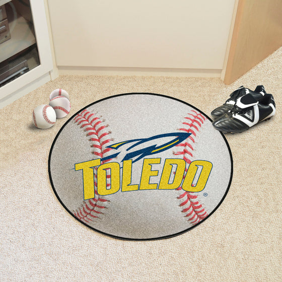 Toledo Rockets Baseball Rug - 27in. Diameter