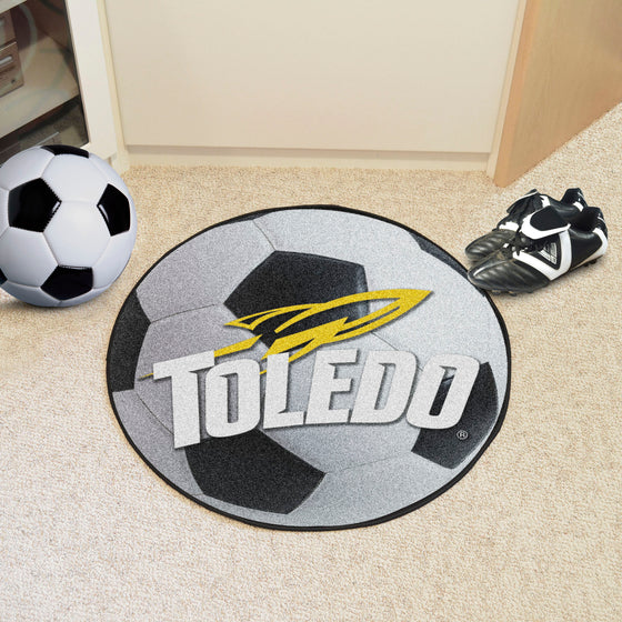 Toledo Rockets Soccer Ball Rug - 27in. Diameter