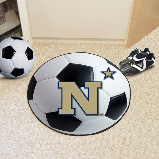 Naval Academy Soccer Ball Rug - 27in. Diameter