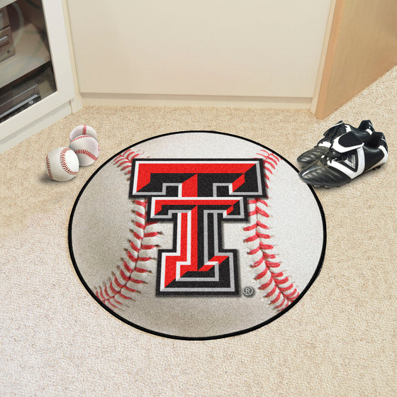 Texas Tech Red Raiders Baseball Rug - 27in. Diameter