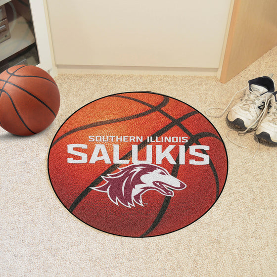 Southern Illinois Salukis Basketball Rug - 27in. Diameter