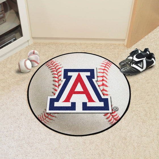 Arizona Wildcats Baseball Rug - 27in. Diameter