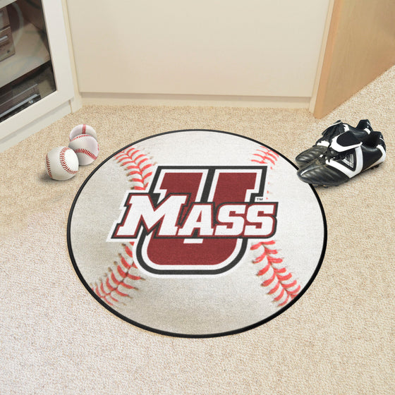 UMass Minutemen Baseball Rug - 27in. Diameter