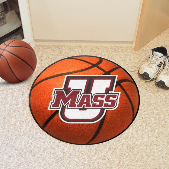 UMass Minutemen Basketball Rug - 27in. Diameter