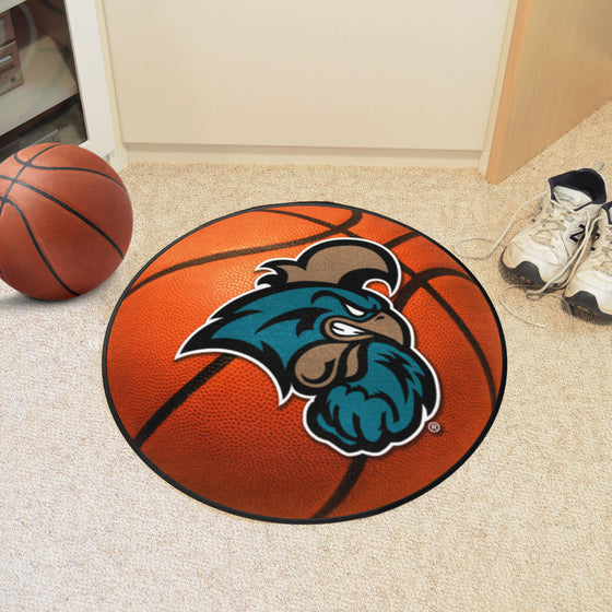 Coastal Carolina Chanticleers Basketball Rug - 27in. Diameter