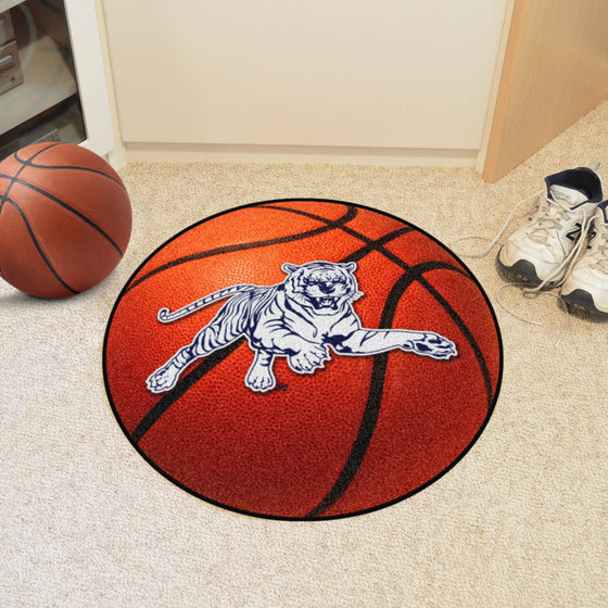 Jackson State Tigers Basketball Rug - 27in. Diameter