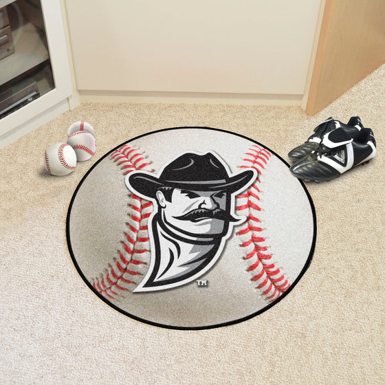 New Mexico State Lobos Baseball Rug - 27in. Diameter