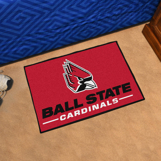 Ball State Cardinals Starter Mat Accent Rug - 19in. x 30in.