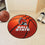 Ball State Cardinals Basketball Rug - 27in. Diameter