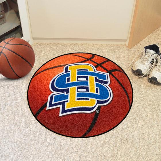 South Dakota State Jackrabbits Basketball Rug - 27in. Diameter