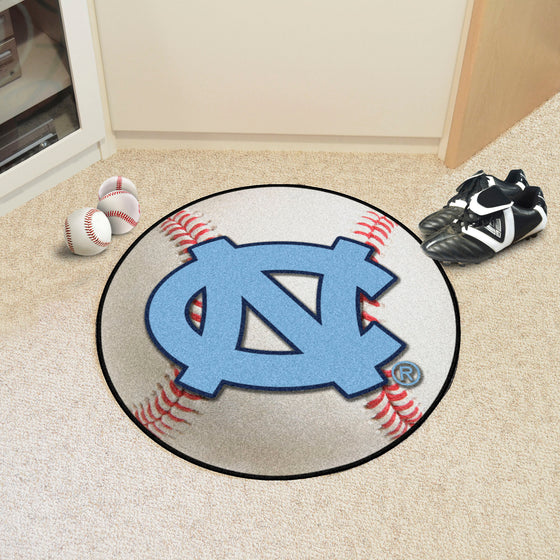 North Carolina Tar Heels Baseball Rug - 27in. Diameter