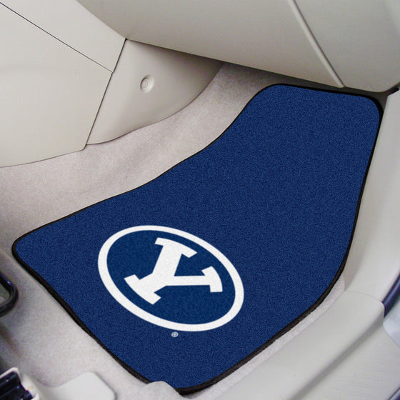 BYU Cougars Front Carpet Car Mat Set - 2 Pieces