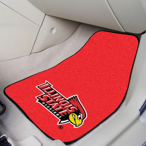 Illinois State Redbirds Front Carpet Car Mat Set - 2 Pieces