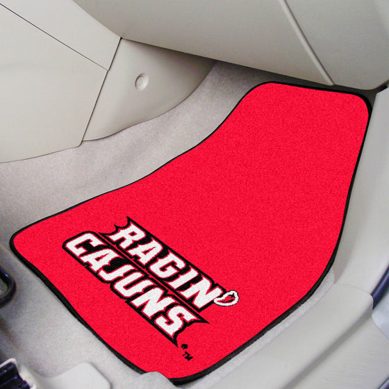 Louisiana-Lafayette Ragin' Cajuns Front Carpet Car Mat Set - 2 Pieces