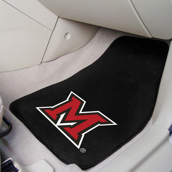 Miami (OH) Redhawks Front Carpet Car Mat Set - 2 Pieces