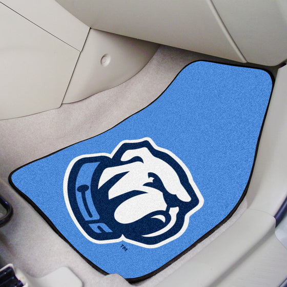 The Citadel Bulldogs Front Carpet Car Mat Set - 2 Pieces