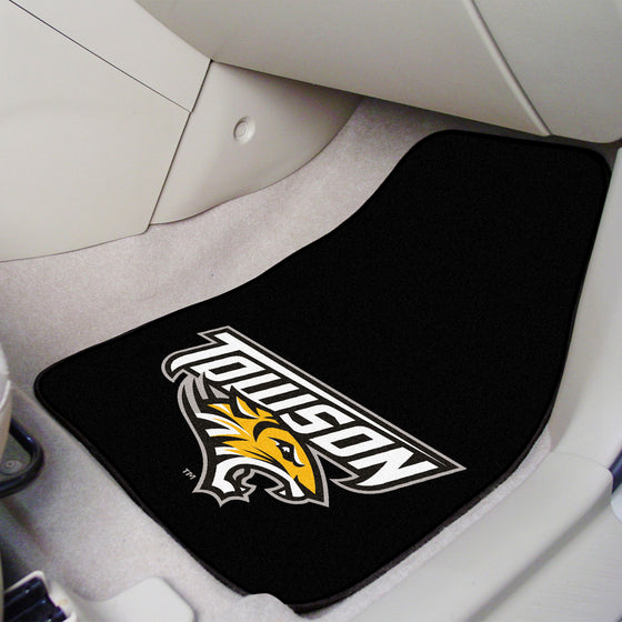 Towson Tigers Front Carpet Car Mat Set - 2 Pieces