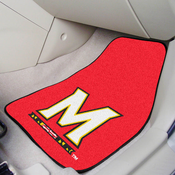 Maryland Terrapins Front Carpet Car Mat Set - 2 Pieces