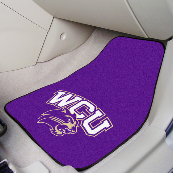 Western Carolina Catamounts Front Carpet Car Mat Set - 2 Pieces