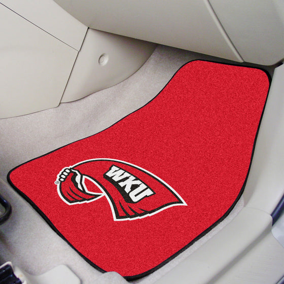 Western Kentucky Hilltoppers Front Carpet Car Mat Set - 2 Pieces