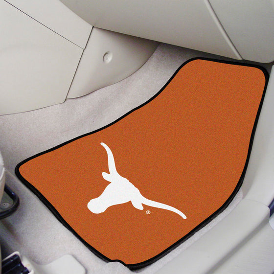 Texas Longhorns Front Carpet Car Mat Set - 2 Pieces