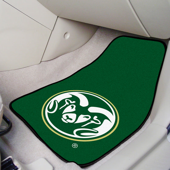 Colorado State Rams Front Carpet Car Mat Set - 2 Pieces