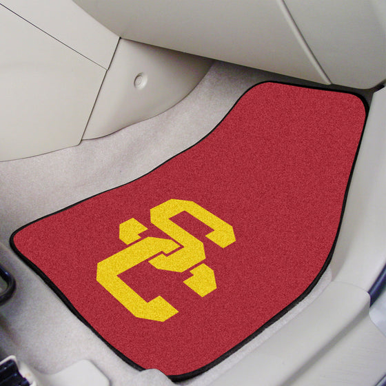 Southern California Trojans Front Carpet Car Mat Set - 2 Pieces