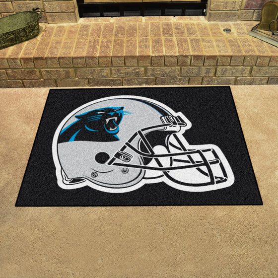 Carolina Panthers All-Star Rug - 34 in. x 42.5 in., Helmet Logo