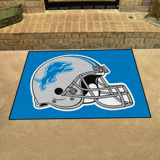 Detroit Lions All-Star Rug - 34 in. x 42.5 in., Helmet Logo