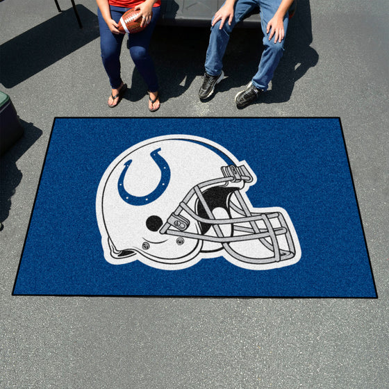 Indianapolis Colts Ulti-Mat Rug - 5ft. x 8ft., Helmet Logo