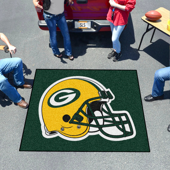 Green Bay Packers Tailgater Rug - 5ft. x 6ft., Helmet Logo