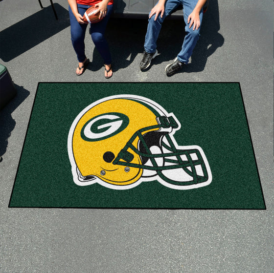 Green Bay Packers Ulti-Mat Rug - 5ft. x 8ft., Helmet Logo