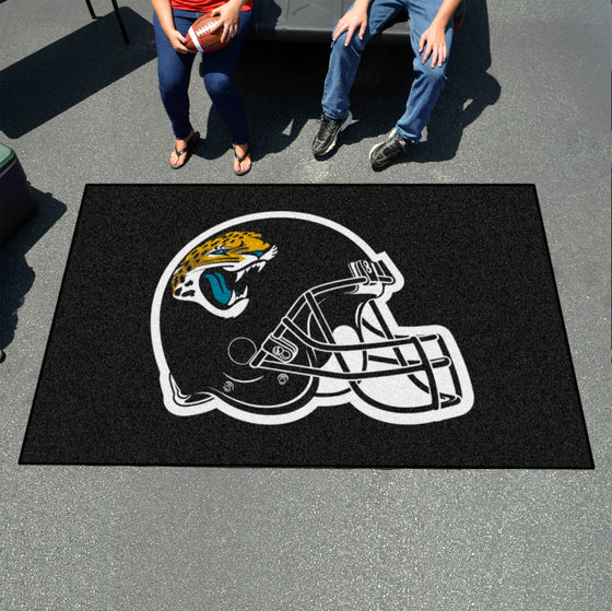 Jacksonville Jaguars Ulti-Mat Rug - 5ft. x 8ft., Helmet Logo