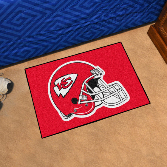 Kansas City Chiefs Starter Mat Accent Rug - 19in. x 30in., Helmet Logo