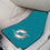 Miami Dolphins Front Carpet Car Mat Set - 2 Pieces