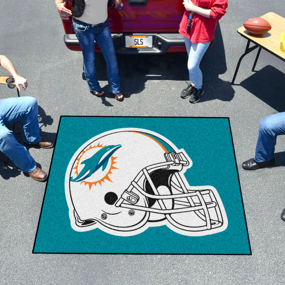 Miami Dolphins Tailgater Rug - 5ft. x 6ft., Helmet Logo