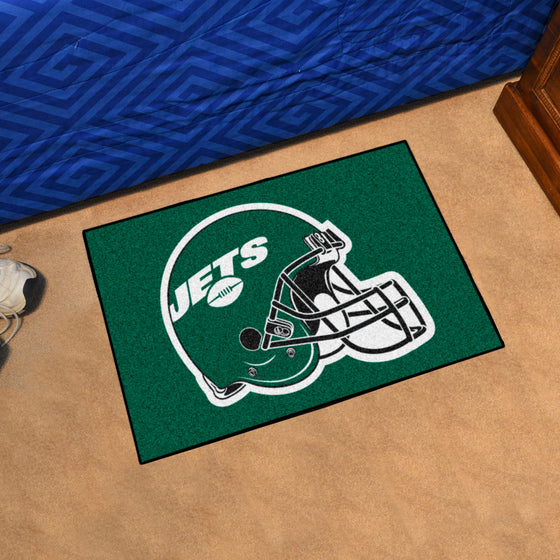 New York Jets Starter Mat Accent Rug - 19in. x 30in., Helmet Logo