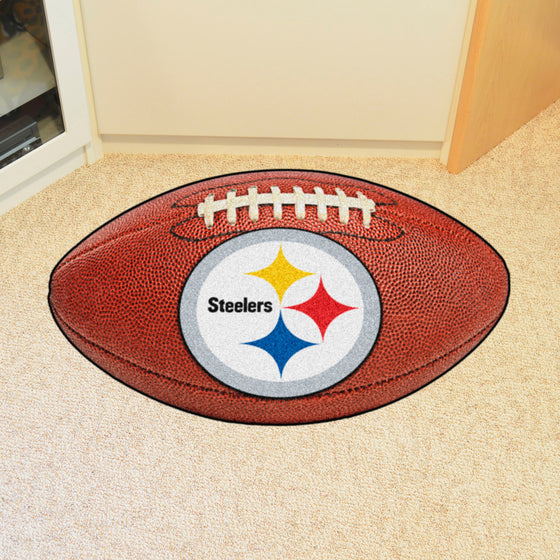 Pittsburgh Steelers  Football Rug - 20.5in. x 32.5in.