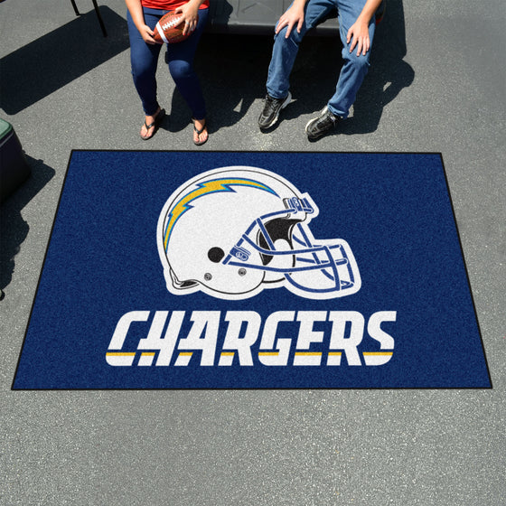 Los Angeles Chargers Ulti-Mat Rug - 5ft. x 8ft., Helmet Logo