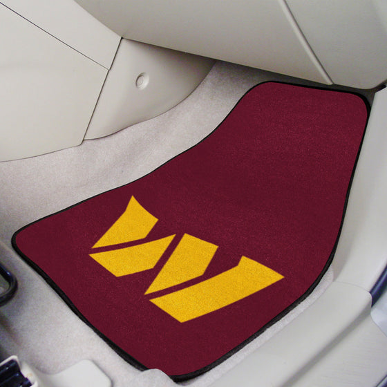 Washington Commanders Front Carpet Car Mat Set - 2 Pieces